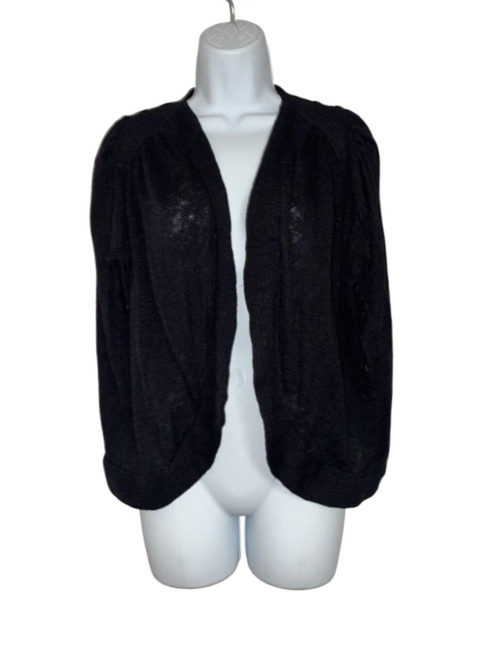 Sz.3X*Lane Bryant*Black Knit Sleeveless Shrug - Picture 3 of 8